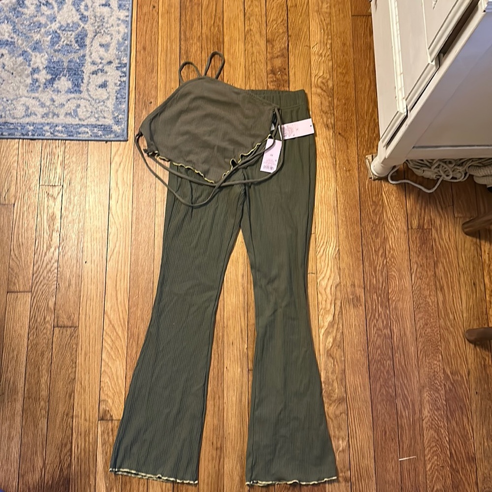 Olive green matching party set, target. Comfortable, cute, stylish, casual, new!